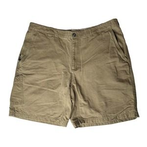Columbia Mens Khaki Tan Lander Cargo Ridge Hiking Casual Shorts Size 38 AM4444